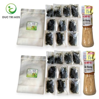 2 túi 2 kg 20 gói rong nho tách nước AGS Việt Nam - tiết kiệm cho gia đình kèm 2 chai sốt mè rang - Tiêu chuẩn