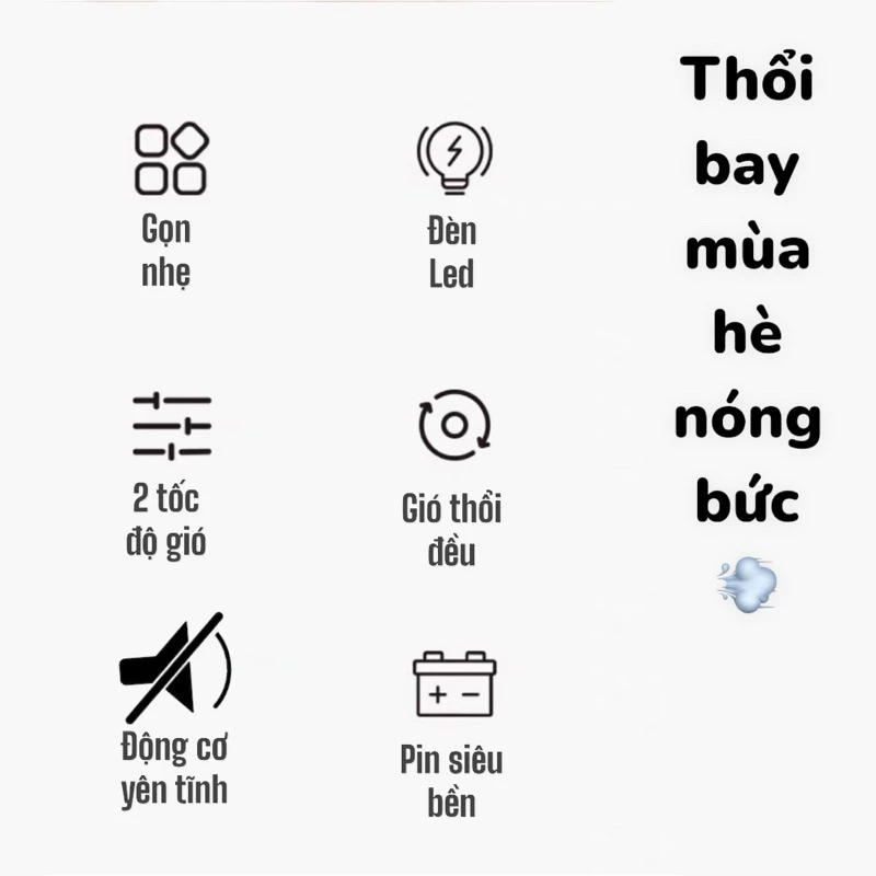 Quạt Tích Điện Sạc USB Năng Lượng Mặt Trời Để Bàn 4in1 2 Chế Độ Đèn ,Đèn LED, Làm Mát, 2 Chế Độ Gió Tiện Ích