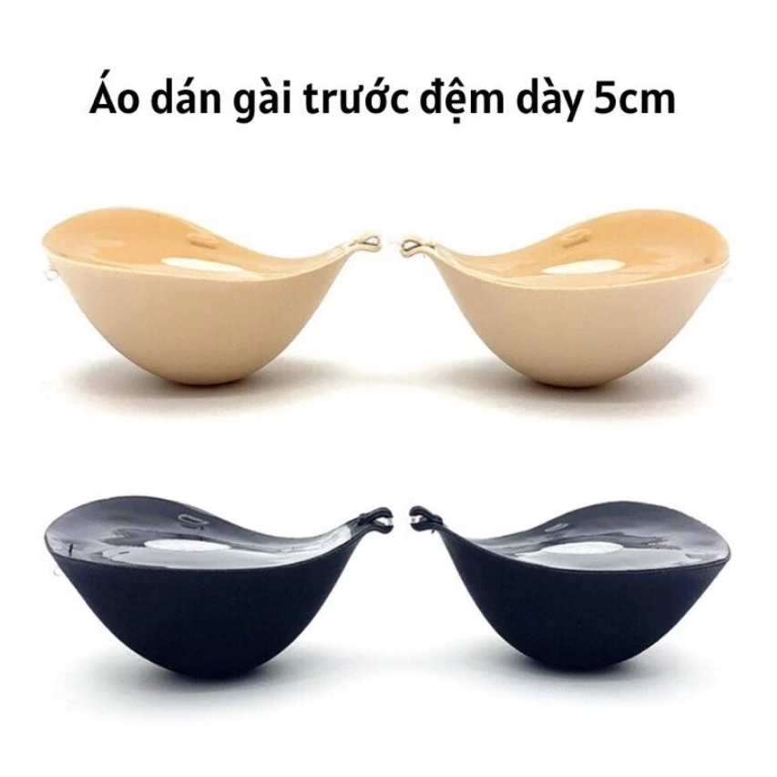 [Peinn] Áo bra dán nâng ngực silicon PKS08 cài trước không gọng hình bàn tay dày 5 cm