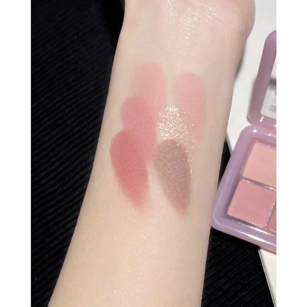 Bảng Phấn Mắt HOLD LIVE HL708 6 Ô Heart Born Nhũ Lì Phấn Mắt Tone Hồng