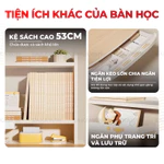 [MẪU MỚI 2026] Bàn học chống gù Sakawin Premium B03 Thiết kế giá sách 3 tầng Nâng nghiêng mặt bàn linh hoạt Size 100cm — ảnh 7