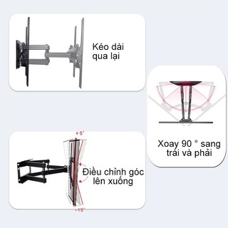 Giá Treo Tivi Xoay Đa Năng Khung Treo Tivi Góc Xoay Cơ Động độ cho tivi 32-70 inch Đa năng mọi không gian