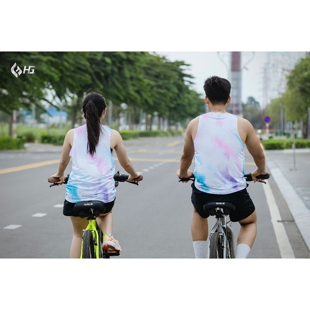 Áo chạy bộ nữ singlet ba lỗ HG Fashion siêu nhẹ thoáng khí phản quang tập gym yoga A25SL-1FM
