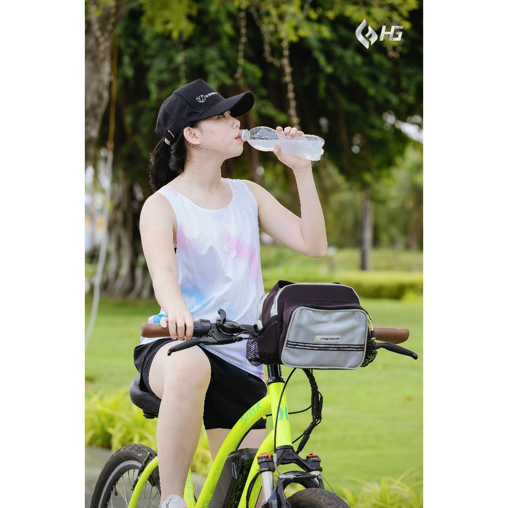 Áo chạy bộ nữ singlet ba lỗ HG Fashion siêu nhẹ thoáng khí phản quang tập gym yoga A25SL-1FM