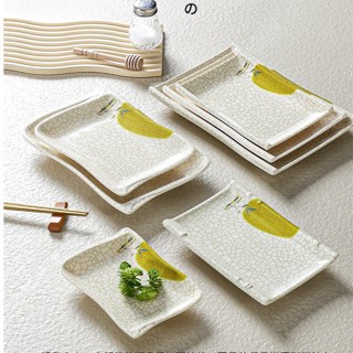 Đĩa Phíp ( Melamine A5 ) Hoa Văn Hình Lá Tre Dùng Cho Nhà Hàng Khách Sạn 2105