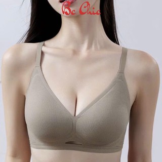Áo lót nữ mút mỏng 1cm không gọng, co giãn thoải mái A 5517 - Áo cotton gân thấm hút mồ hôi BC_CHIC LINGERIE