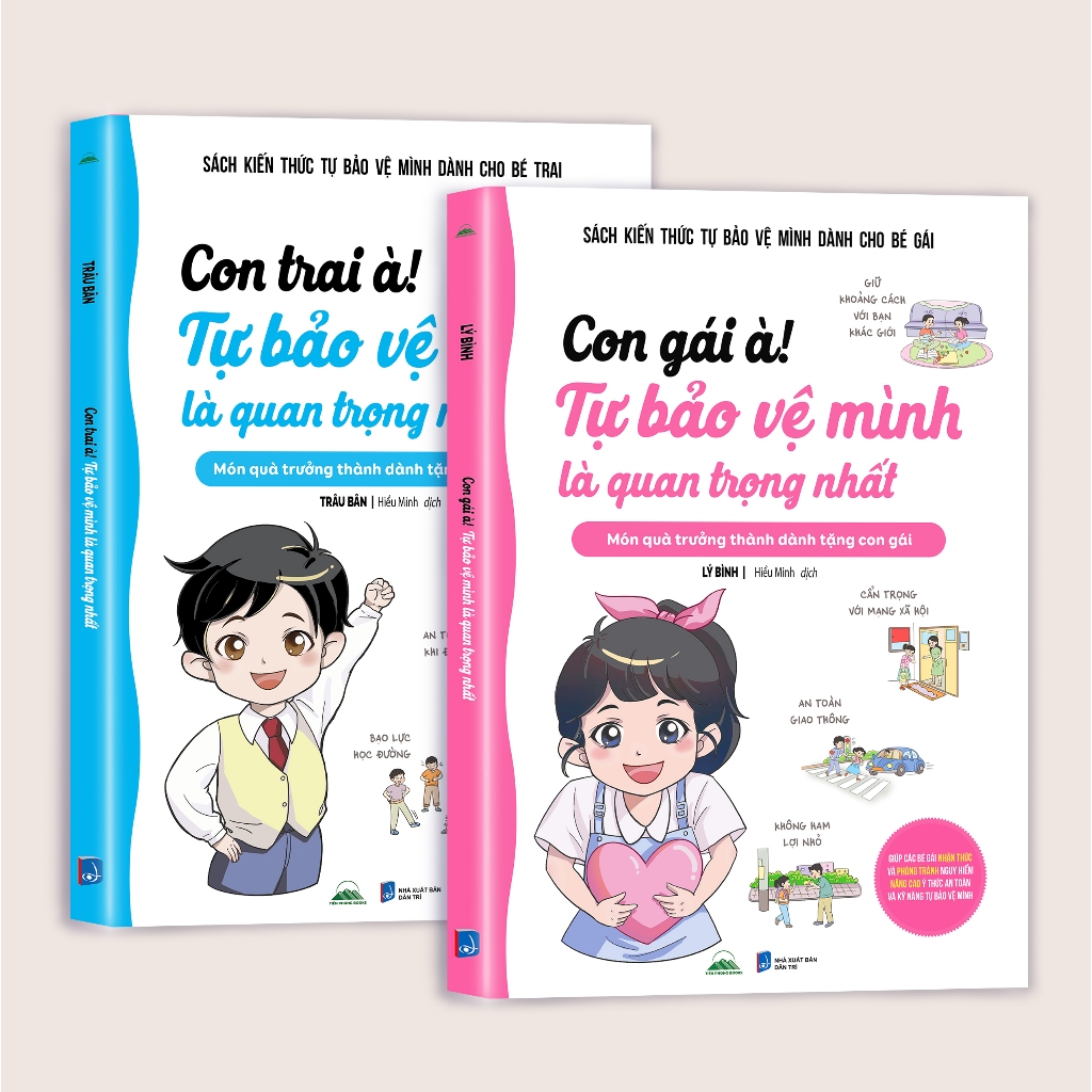 Sách - Combo Con Trai À, Con Gái À! Tự Bảo Vệ Mình Là Quan Trọng Nhất - Món Quà Tặng Con Yêu