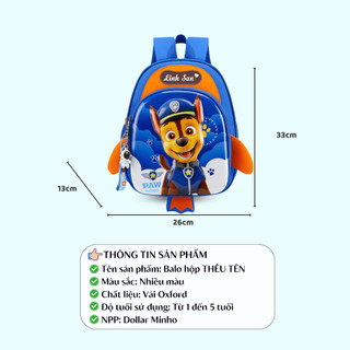 Balo Paw Patrol Cho Bé, Chống Lạc, Dễ Thương Balo Trẻ Em Đi Học Mẫu Giáo Nam Nữ