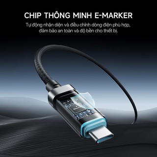 Cáp Sạc Từ Tính CUKTECH CMC615P C-C 1.5m | Công Suất Sạc Max 240W | Màn Hình OLED | Bảo Hành 18 Tháng