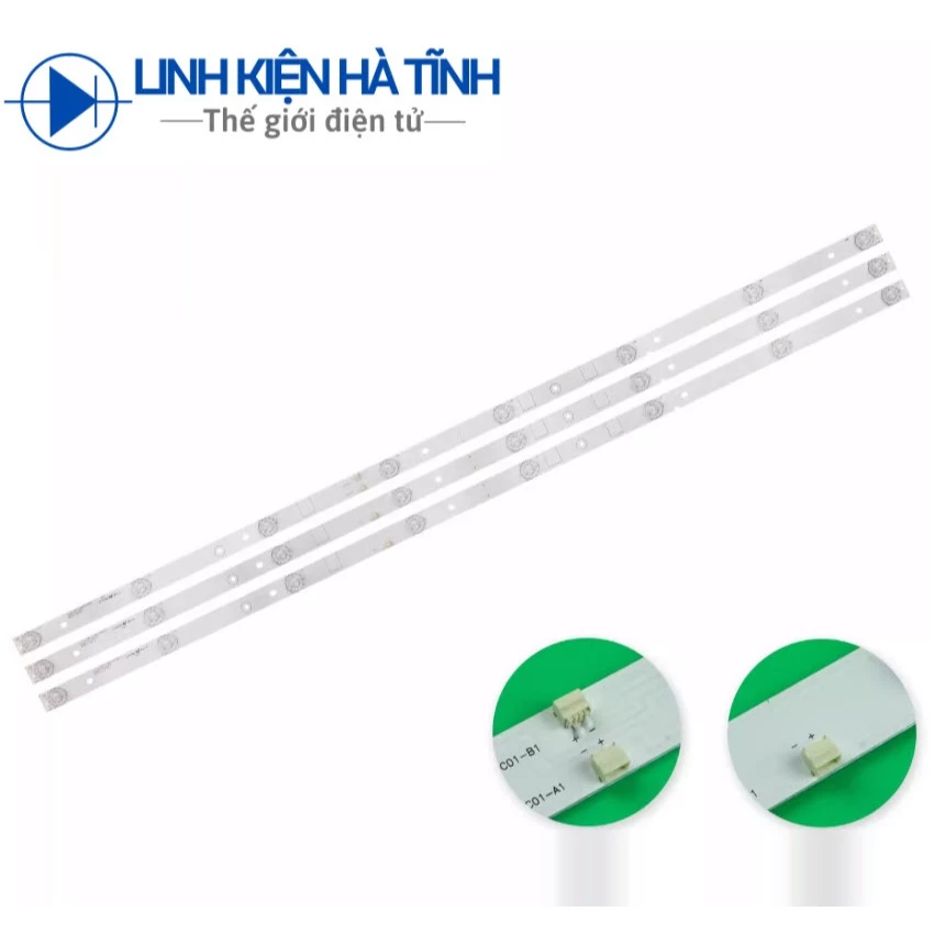 Thanh LED nền TIVI Asanzo 43AT500 43AS520 43AS560 43AS530 43AT520 43S8 43EK3 43EK7