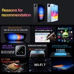 Uodega Máy tính bảng màn hình PSD6S10.8 inch Android15 RAM16GB + ROM 512GB Camera siêu mạnh 24MP+48MP Nguồn điện15000mAh — ảnh 2