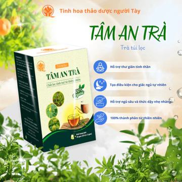 Tâm An Trà - Trà Đinh lăng Lạc tiên 8 vị cải thiện tình trạng mất ngủ, giảm stress, giúp ngủ ngon và sâu giấc