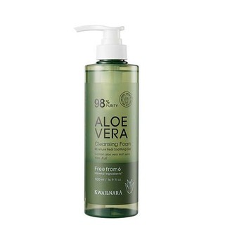 Sữa rửa mặt tạo bọt lô hội làm sạch sâu, dưỡng ẩm da Kwailnara Aloe Vera Cleansing Foam 500ml