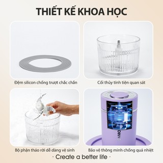 (BH 1 năm) Máy xay thực phẩm đa năng Samono SW-MFC300 1.2L - xay thịt có kèm dụng cụ bóc tỏi, 1 cối thủy tinh 3 cối nhựa