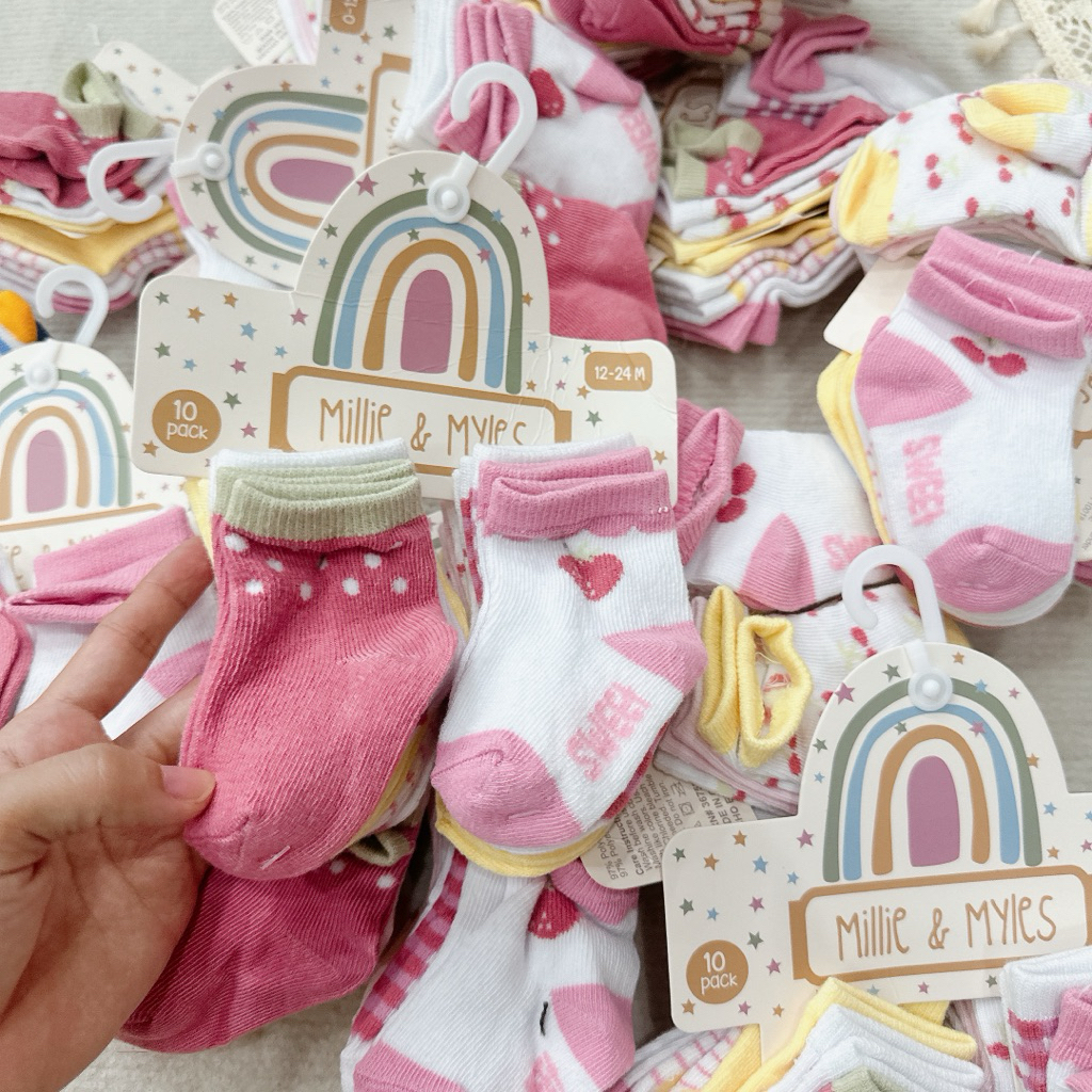 [MD131] Set 5 đôi tất vớ PINK Label xinh xắn xuất xịn cho bé yêu