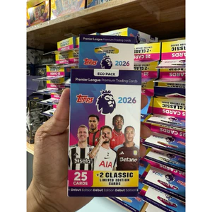 Hộp Thẻ Cầu Thủ Bóng Đá Topps Premier League Eco Pack 2026 25/26 ( Hộp 27 Thẻ )