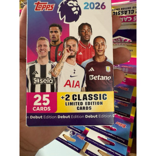 [ Eco Pack 27 Thẻ ] Hộp Thẻ Cầu Thủ Bóng Đá Topps  Premier League Eco Pack 2026 25/26 ( Hộp 27 Thẻ )