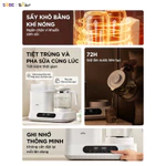 Máy Đun Nước Pha Sữa Tiệt Trùng BEAR WW-5H12V78, Máy Hâm Sữa Và Tiệt Trùng Bình Sữa Sấy Khô Đa Chức Năng Giữ Ấm Nước 72H — ảnh 3