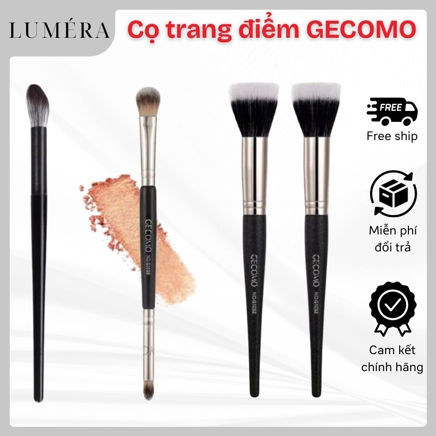 Cọ Trang Điểm GECOMO Tạo Khối Tán Nền Đánh Má Hồng Makeup Chuyên Dụng Đa Năng