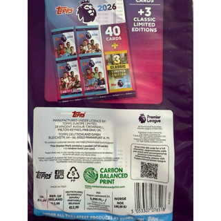 [ Starter Pack ] Album Thẻ Cầu Thủ Bóng Đá Topps  Premier League Starter Pack 2026 25/26 ( Có Tặng Kèm Thẻ )