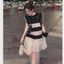 Đầm nữ form rộng dễ thương cute 2 lớp Váy babydoll dáng xòe tay cánh tiên không cổ chất voan 2 lớp ngắn tới gối T1260G