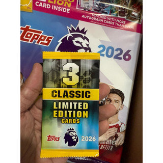 [ Limited Pack 3 Thẻ ] Gói Thẻ Cầu Thủ Bóng Đá Topps  Premier League Limited Pack 2026 25/26 ( Gói 3 Thẻ )