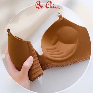 Áo lót su  nữ đệm vừa E02, Áo ngực nữ đệm bàn tay nâng ngực, tao khe, chống xệ BC_CHIC LINGERIE