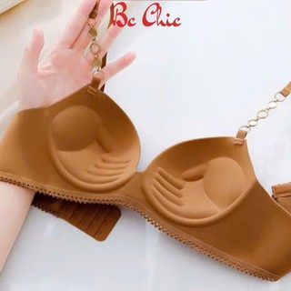 Áo lót su  nữ đệm vừa E02, Áo ngực nữ đệm bàn tay nâng ngực, tao khe, chống xệ BC_CHIC LINGERIE