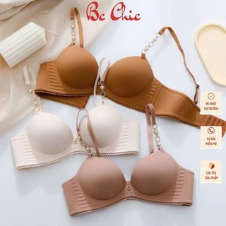 Áo lót su  nữ đệm vừa E02, Áo ngực nữ đệm bàn tay nâng ngực, tao khe, chống xệ BC_CHIC LINGERIE