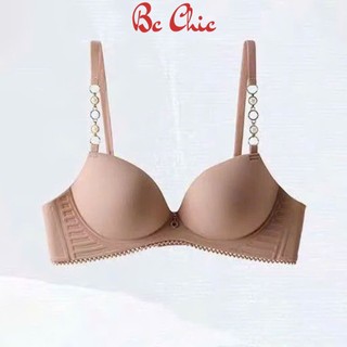 Áo lót su  nữ đệm vừa E02, Áo ngực nữ đệm bàn tay nâng ngực, tao khe, chống xệ BC_CHIC LINGERIE