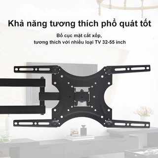 Giá Treo Tivi Xoay Đa Năng Khung Treo Tivi Góc Xoay Cơ Động độ cho tivi 32-55 inch Phù hợp đa không gian