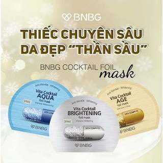 (Hộp) Mặt Nạ BNBG Hàn Quốc Dưỡng Trắng Cấp Ẩm Thư Giãn Vita Genic Whitening Jelly Mask 30ml