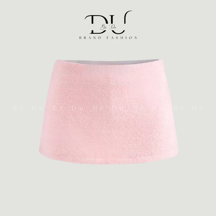 Chân Váy Ngắn Nữ Lông Thỏ Mini Skirt Trơn Basic Chân Váy Cạp Thấp Trẻ Trung Cá Tính Chân Váy Siêu Ngắn Phong Cách Y2K – 4