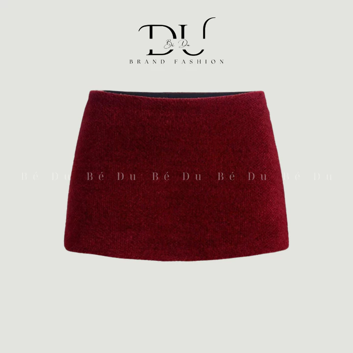 Chân Váy Ngắn Nữ Lông Thỏ Mini Skirt Trơn Basic Chân Váy Cạp Thấp Trẻ Trung Cá Tính Chân Váy Siêu Ngắn Phong Cách Y2K – 3
