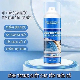 Chai Xịt Vệ SInh Kính Chống Bám Nước Cho Ô Tô Và Các Loại Kính Khác Trong Nhà