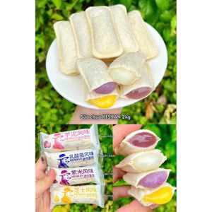 Bánh Sữa Chua Ông Già HESHAN Vỏ Mềm Nhân Béo, Hương Vị Đặc Biệt