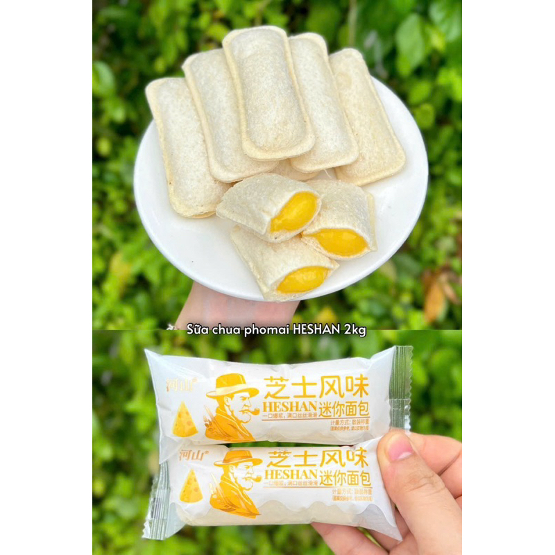 Combo 𝟭𝟬 𝗖𝗵𝗶𝗲̂́𝗰 Bánh Sữa chua nhãn hiệu ông già Mix Đủ Vị