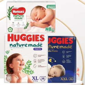 Bỉm Huggies Mega Jumbo/ Nature Made đủ size
