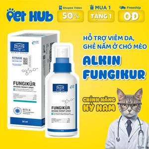 Chai Xịt Alkin Funikur Hỗ Trợ Viêm Da Ghẻ Nấm Cho Chó Mèo 50ml