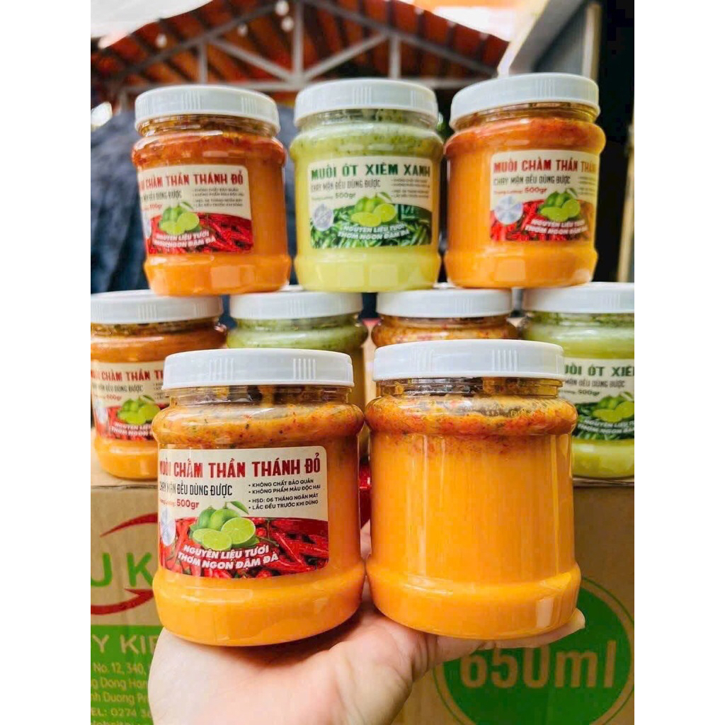 Combo 2 Hũ Sốt Muối Sim Xanh Thần Thánh | Vị Chua Mặn Ngọt Lạ Miệng, Chấm Chân Gà, Hải Sản, Trái Cây, Ăn Là Ghiền