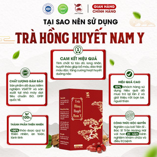 Trà thảo mộc Hồng huyết Nam Y đường hỗ trợ cải thiện nội tiết tố nữ, điều hoà kinh nguyệt