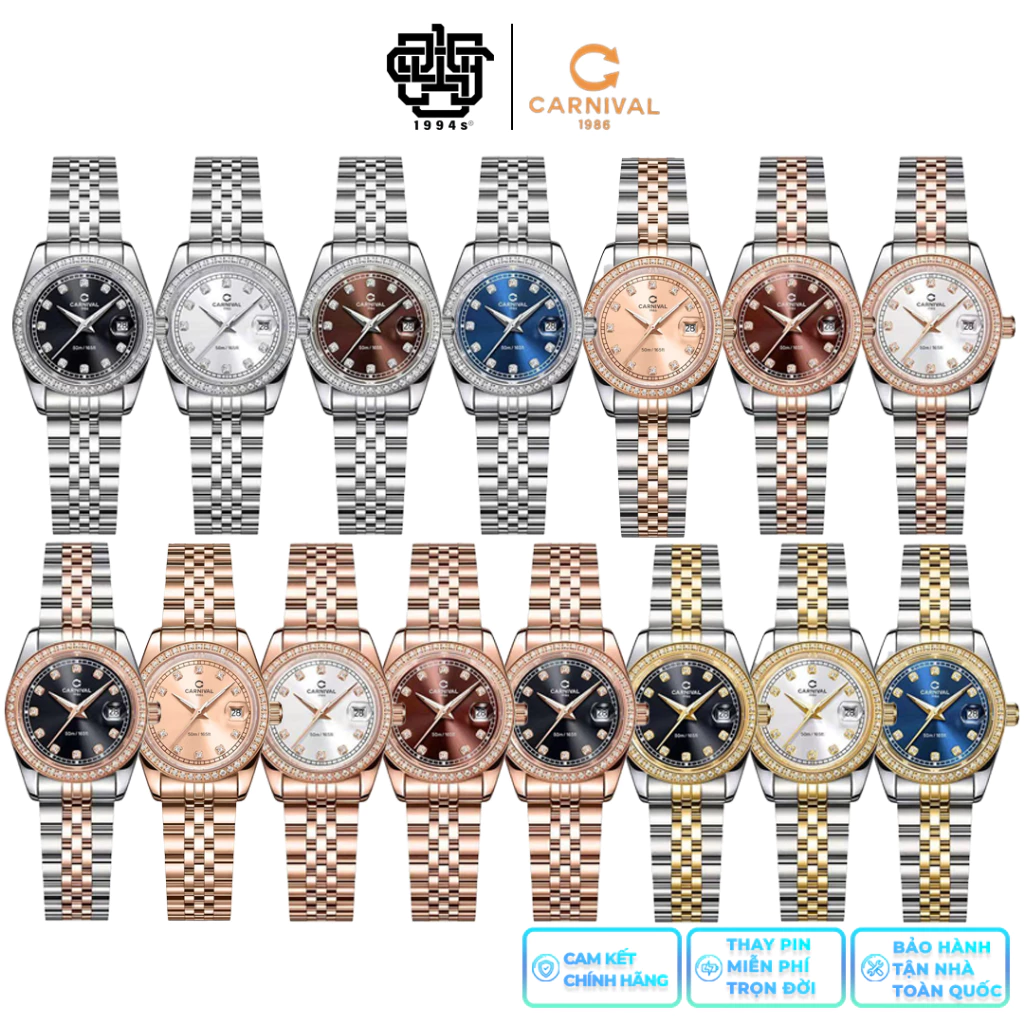 Đồng Hồ Nữ CARNIVAL 8131L2 chính hãng