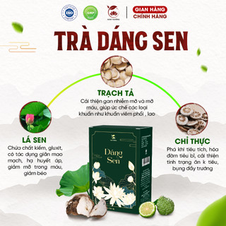 Trà Dáng sen thảo mộc tiến sĩ trần hoàng hải hỗ trợ thải độc, giảm mỡ