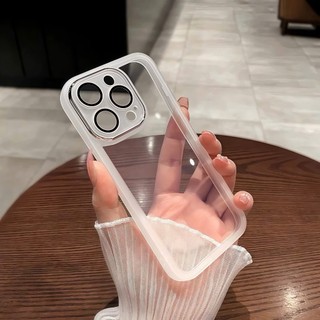 Ốp Điện Thoại Trong Suốt Sang Trọng Cho IPhone 12 13 14 15 16 17 Pro Max Plus Vỏ TPU Mềm Có Bảo Vệ Camera Vỏ Chống Sốc