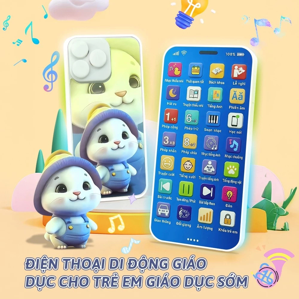 Điện Thoại Đồ Chơi Trẻ Em Thông Minh Tiếng Việt 28 Phím Bài Hát Thiếu Nhi  Nhạc Ru Ngủ Đèn Led - Đồ Chơi Giáo Dục Sớm | Shopee Việt Nam