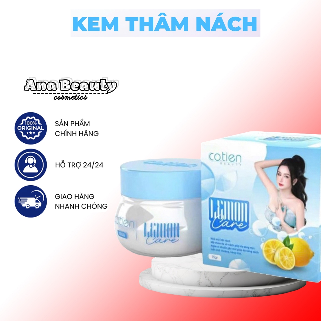 Kem Thâm Nách Lemon Care Màu Xanh Cotien Beauty SON Cosmetics - Kem Giảm Thâm Nách Chính Hãng