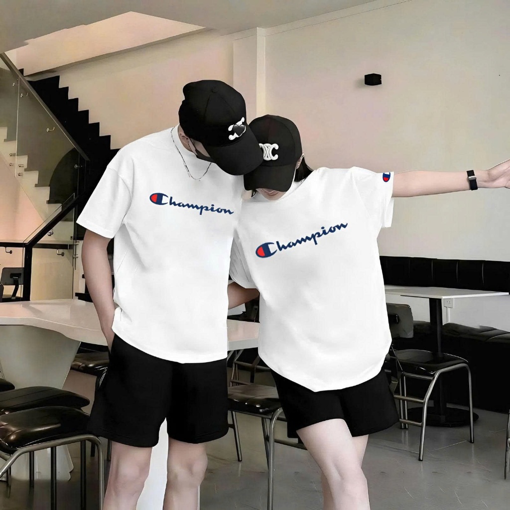 Áo thun Champion Unisex Nam/Nữ 100% Cotton Cao cấp 280gsm Form Oversize - LikeU LocalBrand