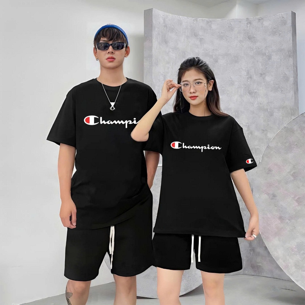 Áo thun Champion Unisex Nam/Nữ 100% Cotton Cao cấp 280gsm Form Oversize - LikeU LocalBrand