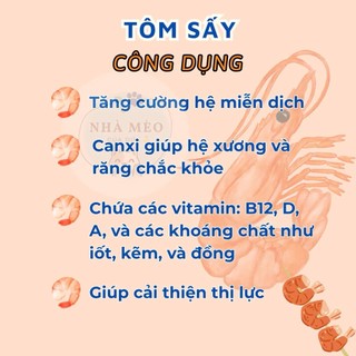 Tôm Sấy Khô Cho Mèo, Tiện Lợi, Giảm Mùi Phân, Hỗ Trợ Tiêu Hoá, Giảm Rụng Lông Cho Boss