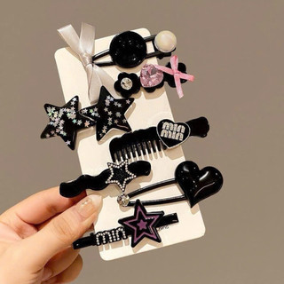 Sét 7 kẹp tóc hoạ tiết nơ, ngôi sao siêu xinhh 🌸🌸🌸